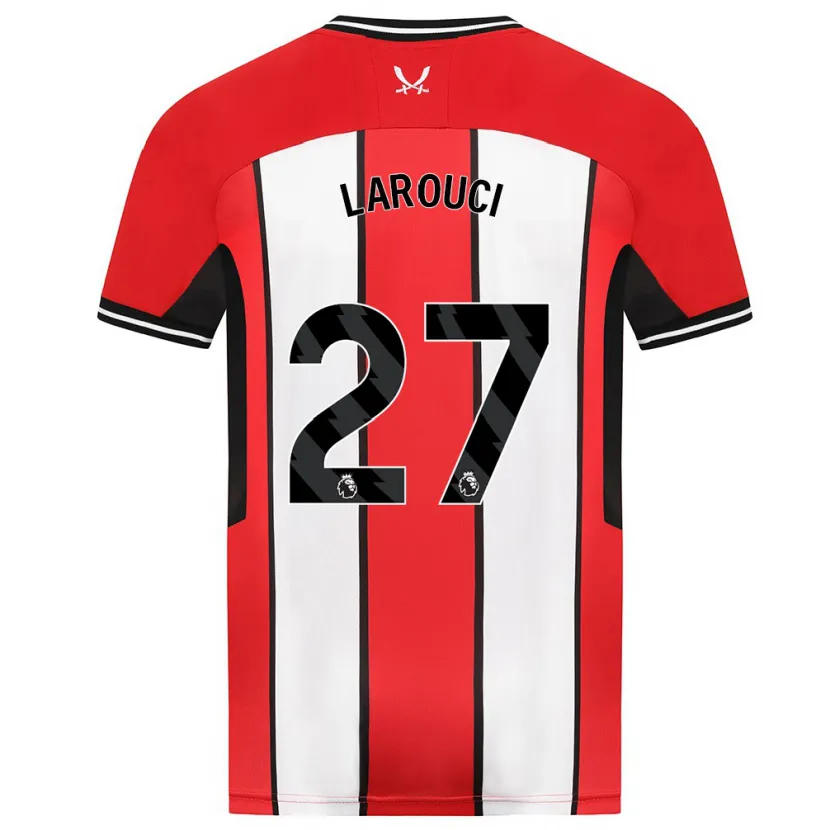 Danxen Niño Camiseta Yasser Larouci #27 Rojo 1ª Equipación 2023/24 La Camisa