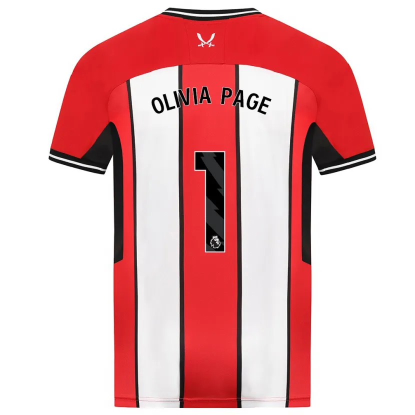 Danxen Niño Camiseta Olivia Page #1 Rojo 1ª Equipación 2023/24 La Camisa