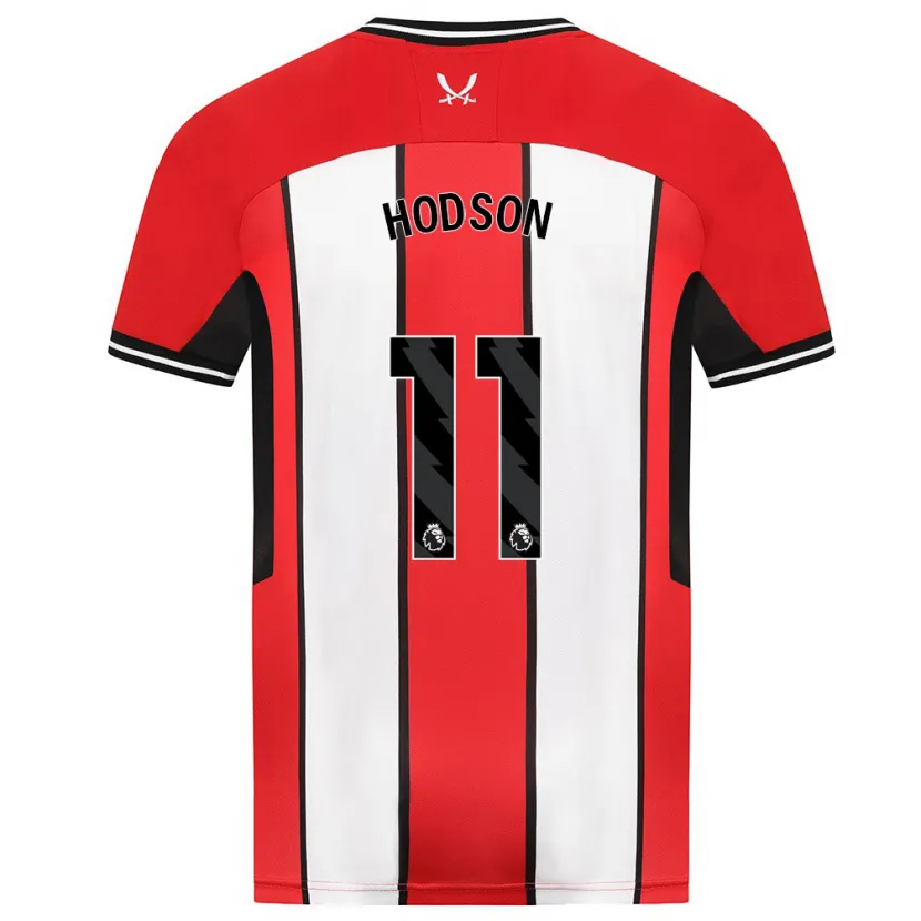 Danxen Niño Camiseta Ashley Hodson #11 Rojo 1ª Equipación 2023/24 La Camisa