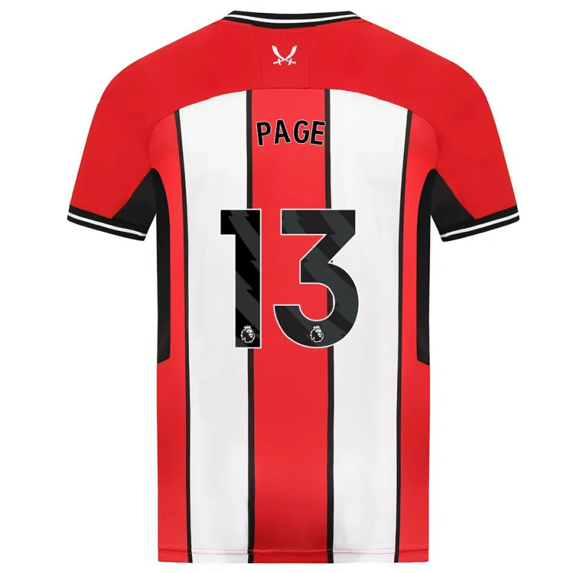 Danxen Niño Camiseta Olivia Jane Page #13 Rojo 1ª Equipación 2023/24 La Camisa