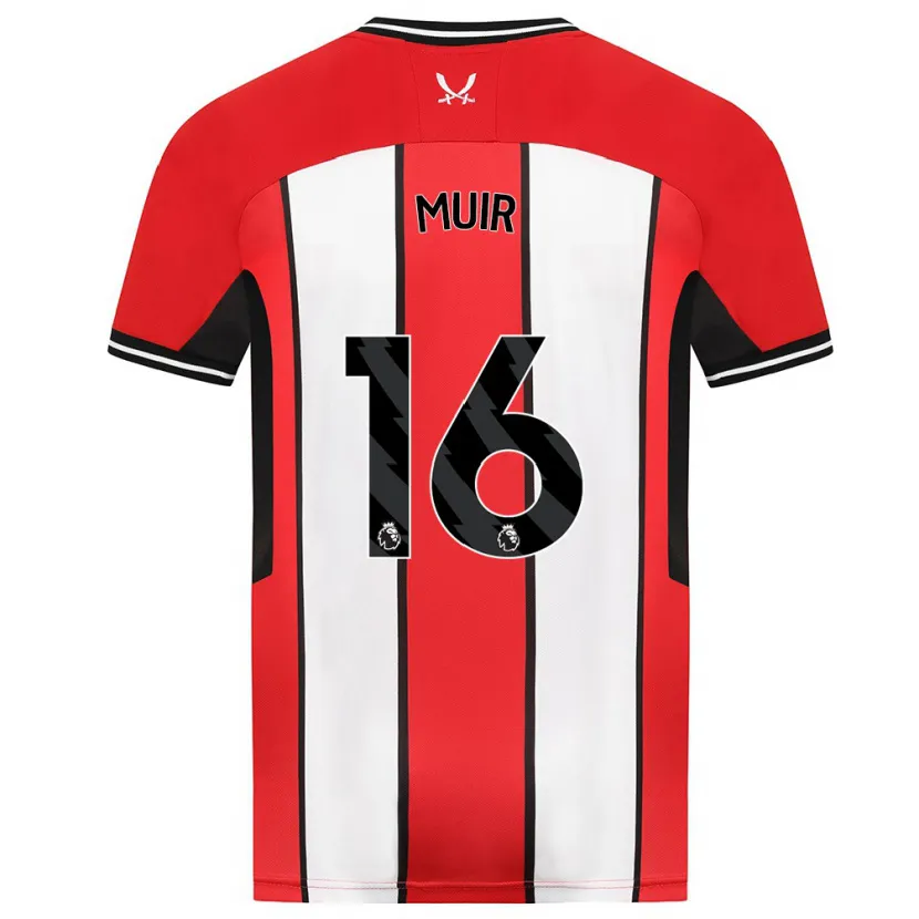 Danxen Niño Camiseta Chene Muir #16 Rojo 1ª Equipación 2023/24 La Camisa