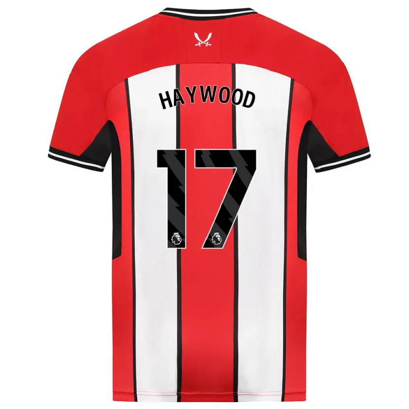 Danxen Niño Camiseta Sophie Haywood #17 Rojo 1ª Equipación 2023/24 La Camisa