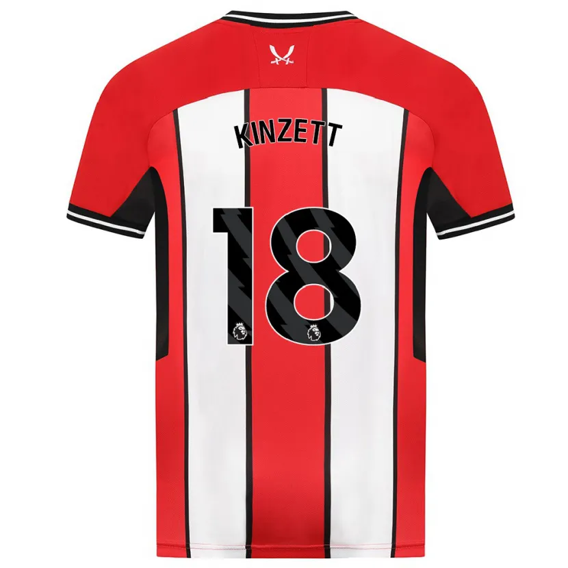 Danxen Niño Camiseta Ella Kinzett #18 Rojo 1ª Equipación 2023/24 La Camisa