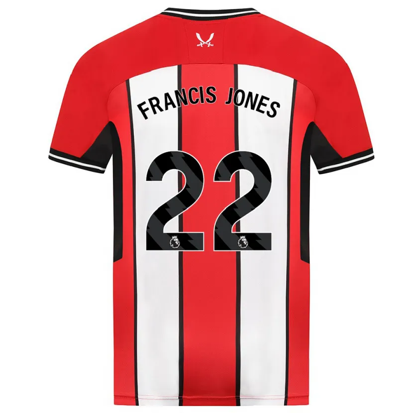 Danxen Niño Camiseta Maria Francis-Jones #22 Rojo 1ª Equipación 2023/24 La Camisa