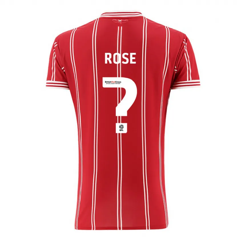 Danxen Niño Camiseta Marley Rose #0 Rojo 1ª Equipación 2023/24 La Camisa