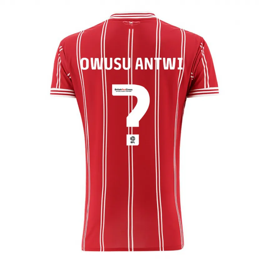 Danxen Niño Camiseta Filbert Owusu-Antwi #0 Rojo 1ª Equipación 2023/24 La Camisa