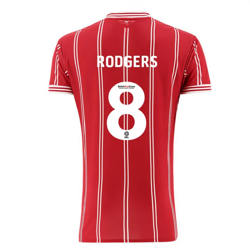 Danxen Niño Camiseta Amy Rodgers #8 Rojo 1ª Equipación 2023/24 La Camisa