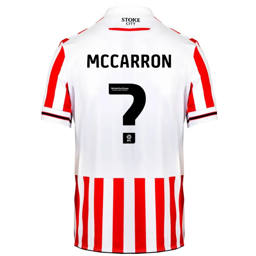 Danxen Niño Camiseta Liam Mccarron #0 Rojo Blanco 1ª Equipación 2023/24 La Camisa