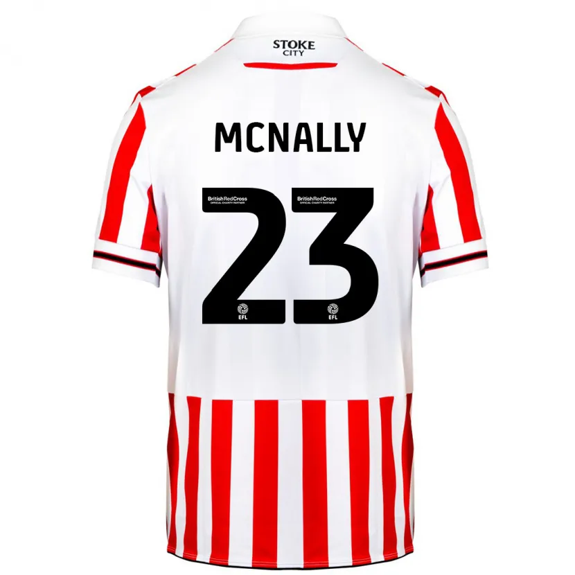 Danxen Niño Camiseta Luke Mcnally #23 Rojo Blanco 1ª Equipación 2023/24 La Camisa