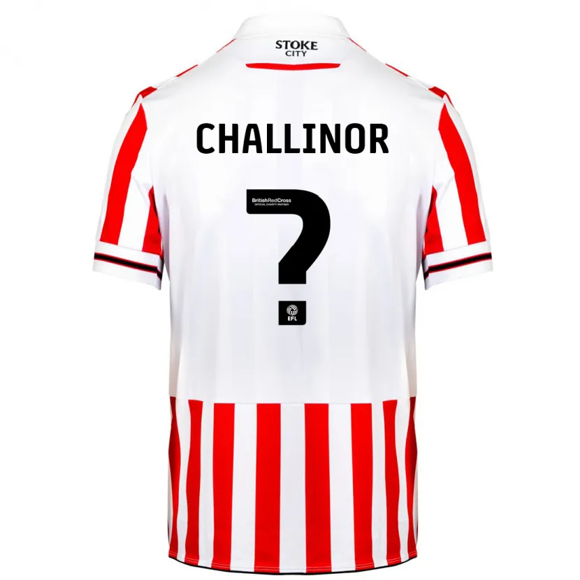 Danxen Niño Camiseta Oliver Challinor #0 Rojo Blanco 1ª Equipación 2023/24 La Camisa