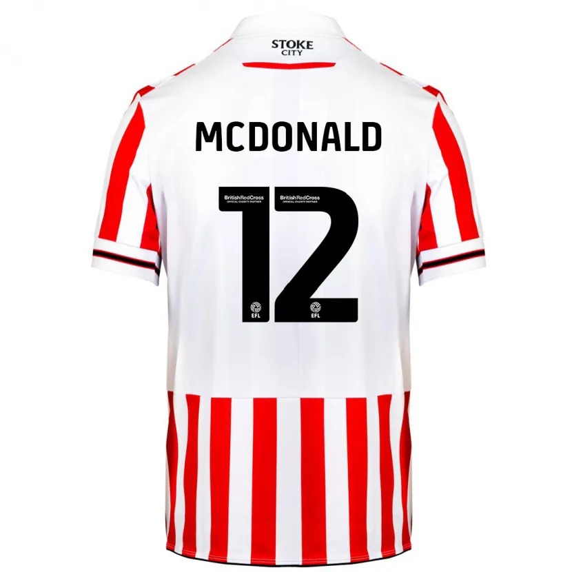 Danxen Niño Camiseta Kayleigh Mcdonald #12 Rojo Blanco 1ª Equipación 2023/24 La Camisa