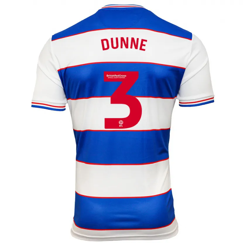 Danxen Niño Camiseta Jimmy Dunne #3 Blanco Azul 1ª Equipación 2023/24 La Camisa