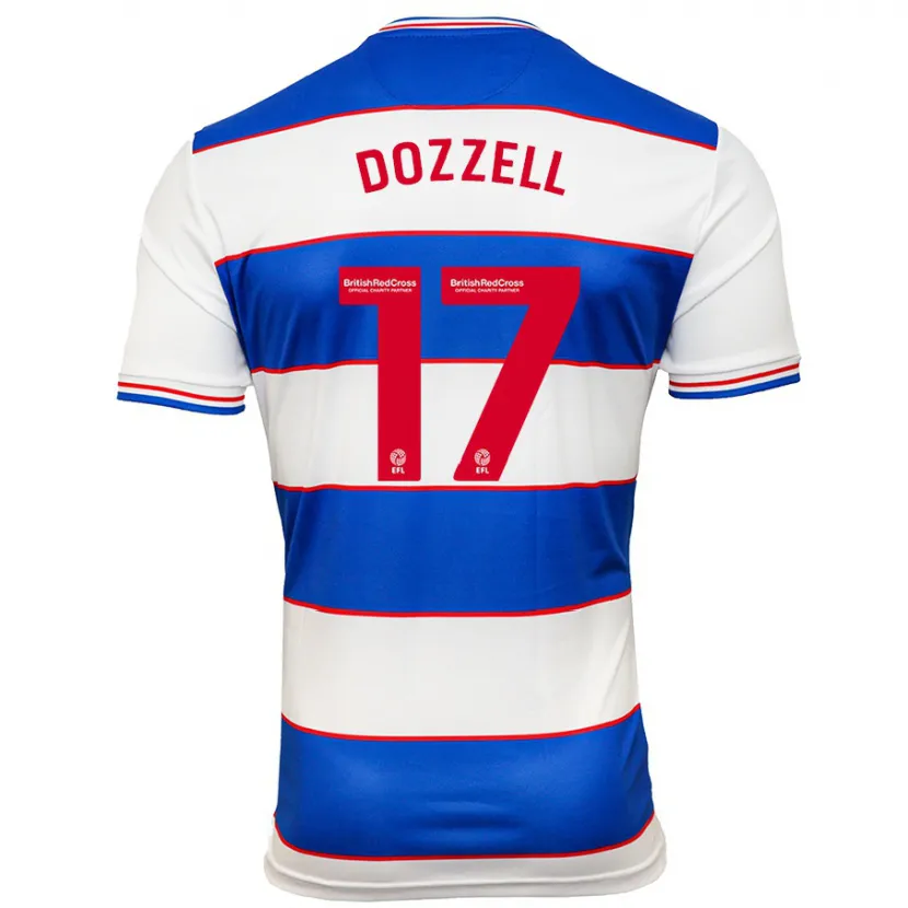 Danxen Niño Camiseta Andre Dozzell #17 Blanco Azul 1ª Equipación 2023/24 La Camisa