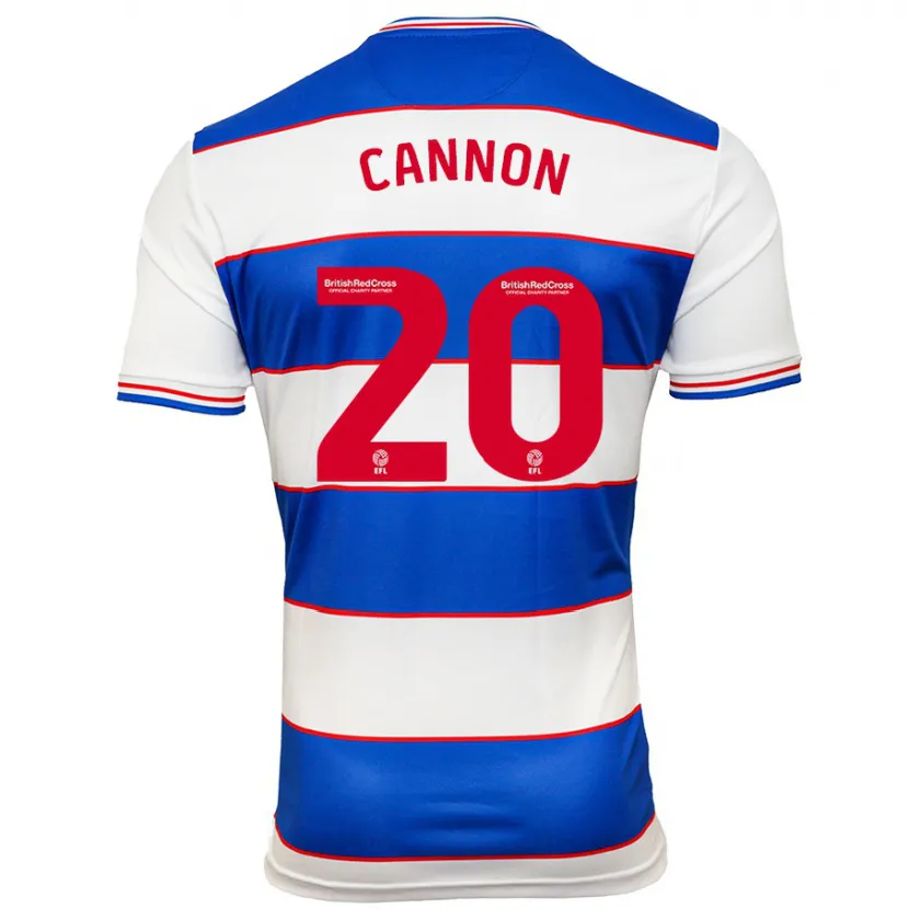 Danxen Niño Camiseta Reggie Cannon #20 Blanco Azul 1ª Equipación 2023/24 La Camisa