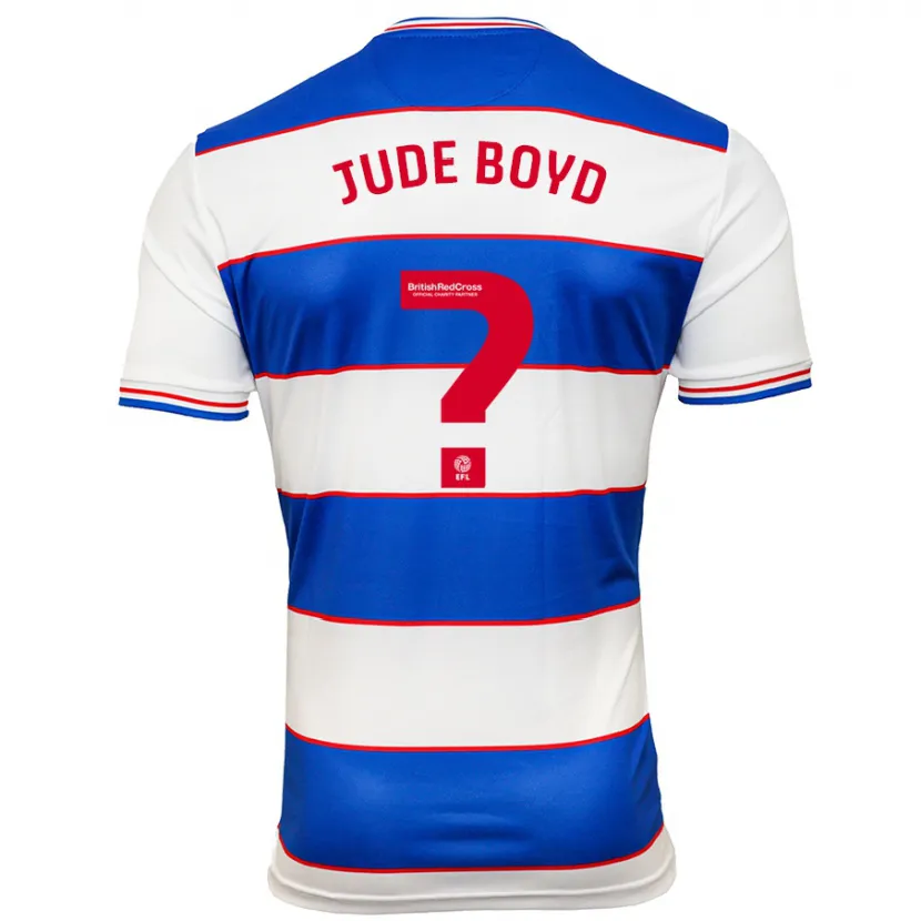 Danxen Niño Camiseta Arkell Jude-Boyd #0 Blanco Azul 1ª Equipación 2023/24 La Camisa