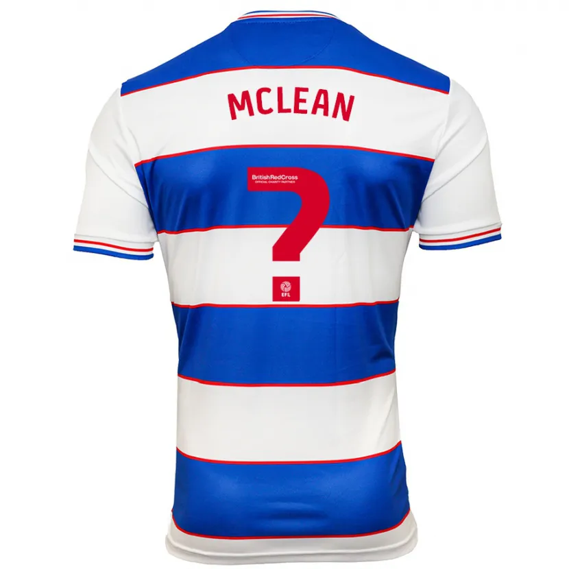 Danxen Niño Camiseta Mason Mclean #0 Blanco Azul 1ª Equipación 2023/24 La Camisa