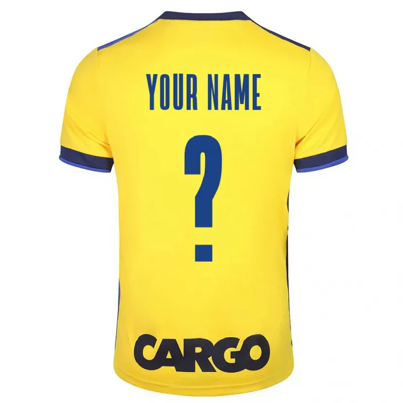 Danxen Niño Camiseta Su Nombre #0 Amarillo 1ª Equipación 2023/24 La Camisa