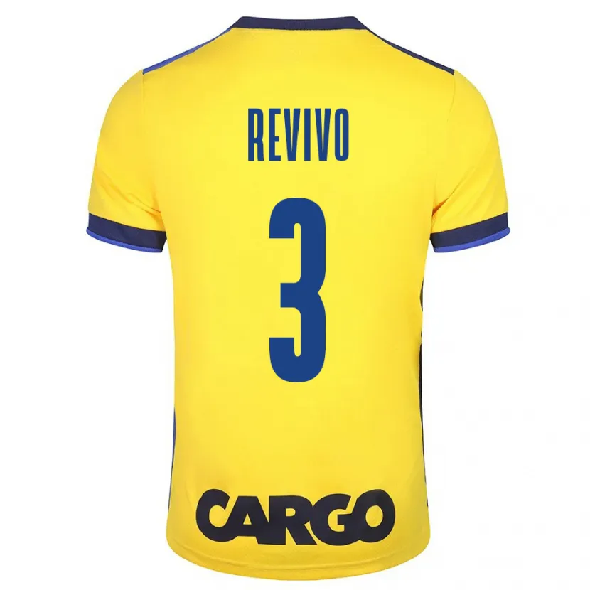 Danxen Niño Camiseta Roy Revivo #3 Amarillo 1ª Equipación 2023/24 La Camisa