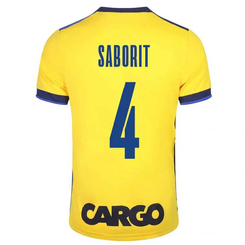 Danxen Niño Camiseta Enric Saborit #4 Amarillo 1ª Equipación 2023/24 La Camisa