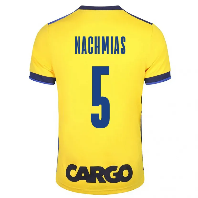 Danxen Niño Camiseta Idan Nachmias #5 Amarillo 1ª Equipación 2023/24 La Camisa