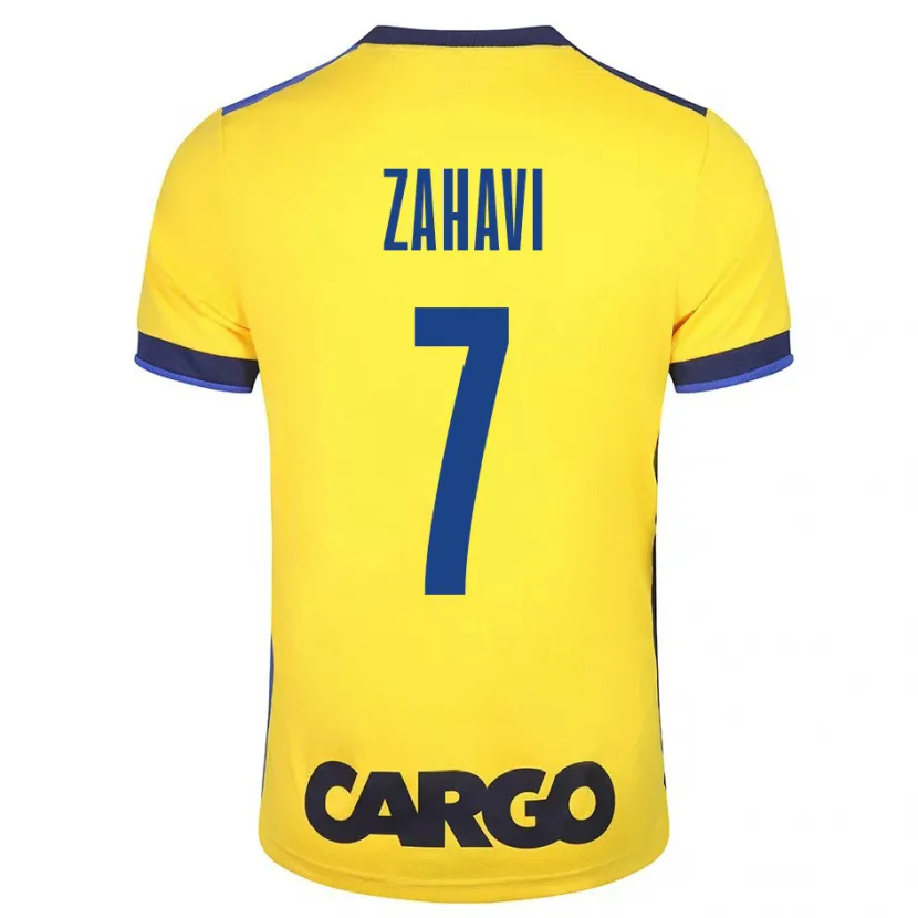 Danxen Niño Camiseta Eran Zahavi #7 Amarillo 1ª Equipación 2023/24 La Camisa