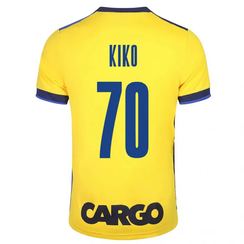 Danxen Niño Camiseta Kiko Bondoso #70 Amarillo 1ª Equipación 2023/24 La Camisa