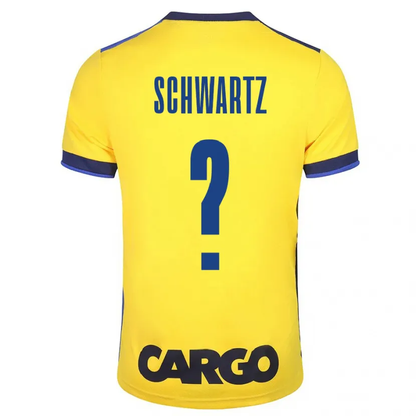 Danxen Niño Camiseta Noam Schwartz #0 Amarillo 1ª Equipación 2023/24 La Camisa