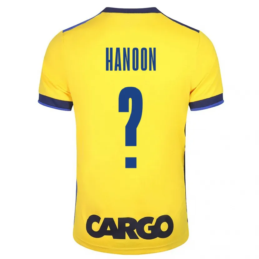 Danxen Niño Camiseta Agam Hanoon #0 Amarillo 1ª Equipación 2023/24 La Camisa