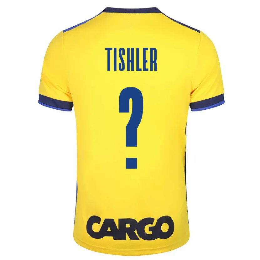 Danxen Niño Camiseta Daniel Tishler #0 Amarillo 1ª Equipación 2023/24 La Camisa