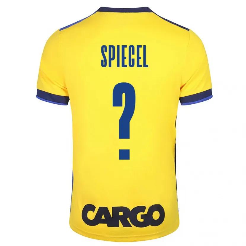 Danxen Niño Camiseta Liran Spiegel #0 Amarillo 1ª Equipación 2023/24 La Camisa