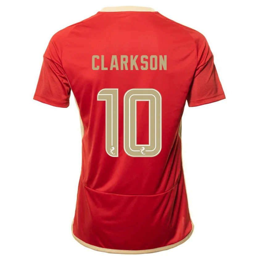 Danxen Niño Camiseta Leighton Clarkson #10 Rojo 1ª Equipación 2023/24 La Camisa