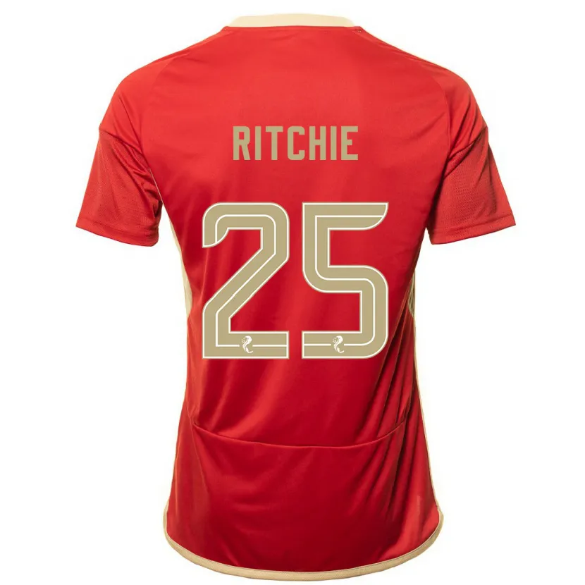 Danxen Niño Camiseta Tom Ritchie #25 Rojo 1ª Equipación 2023/24 La Camisa