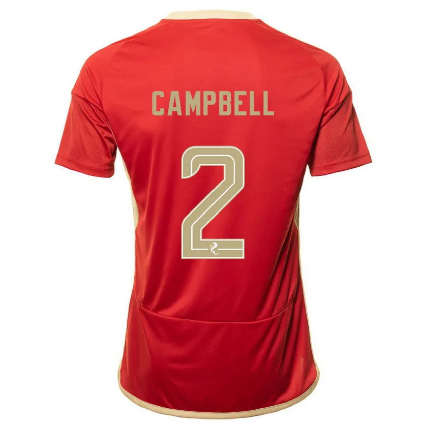 Danxen Niño Camiseta Loren Campbell #2 Rojo 1ª Equipación 2023/24 La Camisa