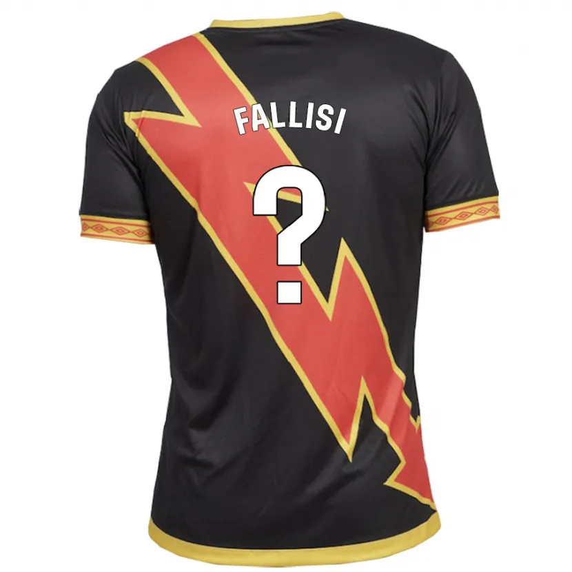 Danxen Niño Camiseta Alessandro Fallisi #0 Negro 2ª Equipación 2023/24 La Camisa