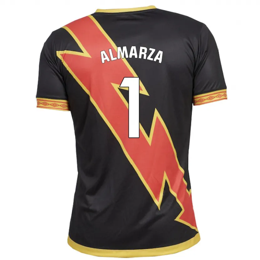 Danxen Niño Camiseta Ana Almarza Garrido #1 Negro 2ª Equipación 2023/24 La Camisa