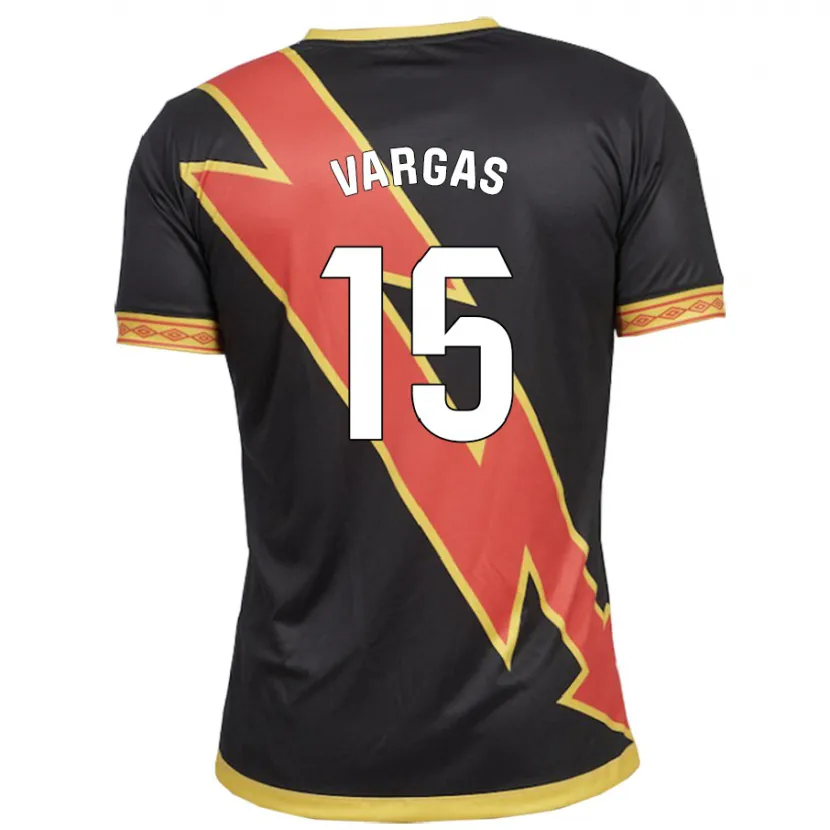 Danxen Niño Camiseta Rosario Vargas Sarasqueta #15 Negro 2ª Equipación 2023/24 La Camisa