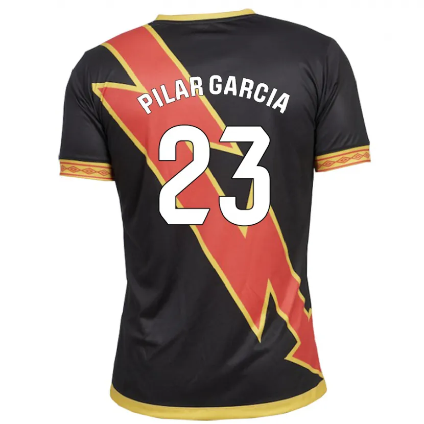 Danxen Niño Camiseta María Pilar García Villalba #23 Negro 2ª Equipación 2023/24 La Camisa