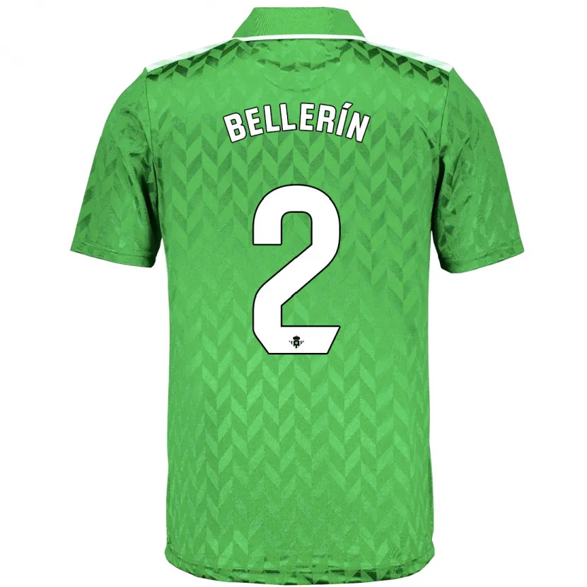 Danxen Niño Camiseta Héctor Bellerín #2 Verde 2ª Equipación 2023/24 La Camisa