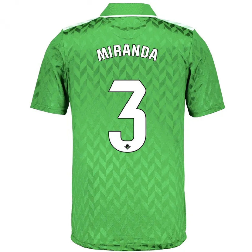 Danxen Niño Camiseta Juan Miranda #3 Verde 2ª Equipación 2023/24 La Camisa