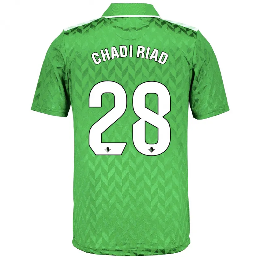 Danxen Niño Camiseta Chadi Riad #28 Verde 2ª Equipación 2023/24 La Camisa