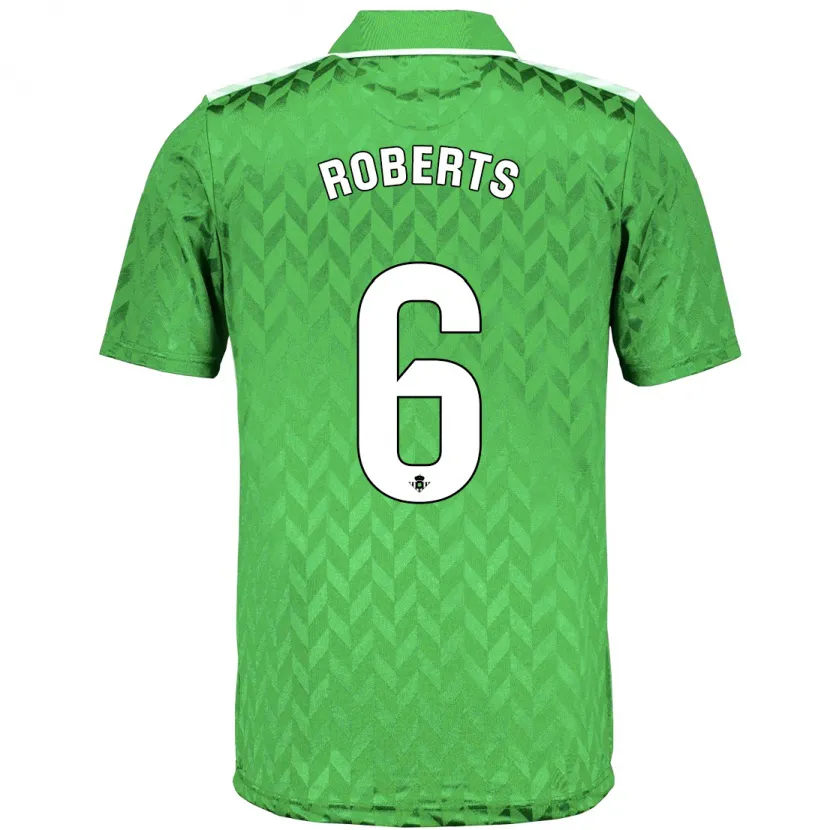 Danxen Niño Camiseta Rhiannon Roberts #6 Verde 2ª Equipación 2023/24 La Camisa