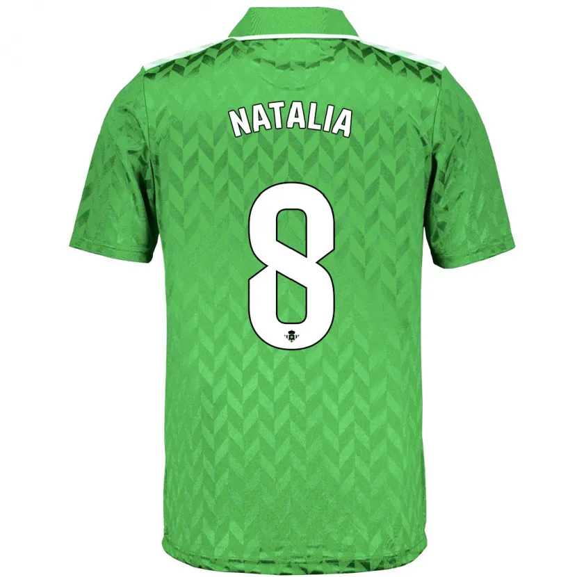 Danxen Niño Camiseta Natalia Montilla Martinez #8 Verde 2ª Equipación 2023/24 La Camisa