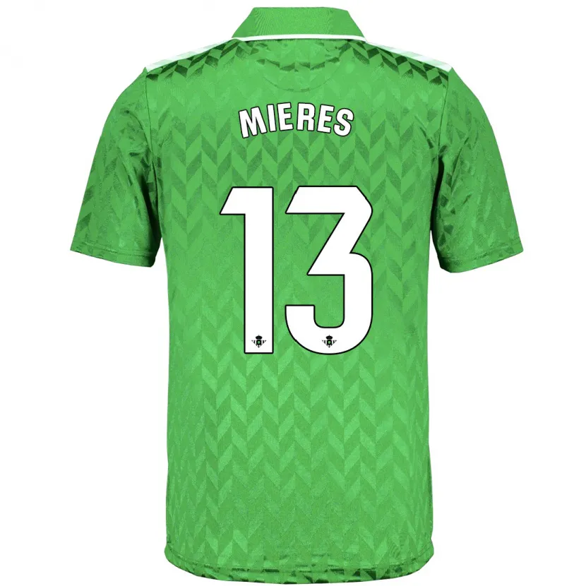 Danxen Niño Camiseta Malena Mieres García #13 Verde 2ª Equipación 2023/24 La Camisa