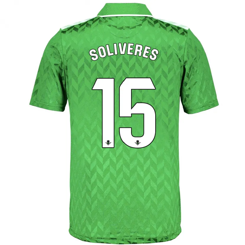 Danxen Niño Camiseta Gema Soliveres #15 Verde 2ª Equipación 2023/24 La Camisa