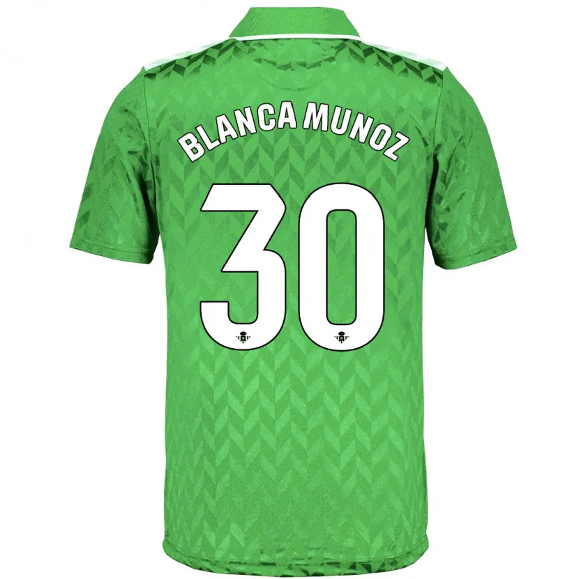 Danxen Niño Camiseta Blanca Muñoz #30 Verde 2ª Equipación 2023/24 La Camisa