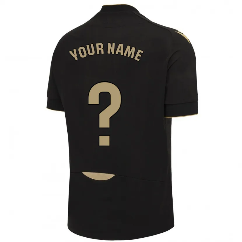 Danxen Niño Camiseta Su Nombre #0 Negro 2ª Equipación 2023/24 La Camisa