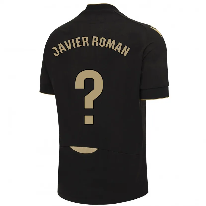 Danxen Niño Camiseta José Javier Román #0 Negro 2ª Equipación 2023/24 La Camisa