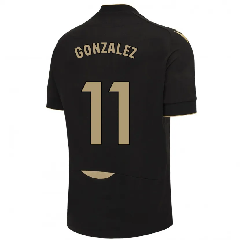 Danxen Niño Camiseta Chus González #11 Negro 2ª Equipación 2023/24 La Camisa