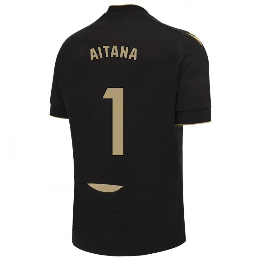 Danxen Niño Camiseta Aitana #1 Negro 2ª Equipación 2023/24 La Camisa