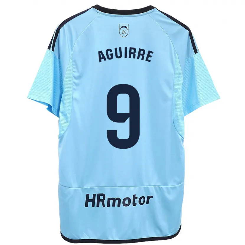 Danxen Niño Camiseta Jorge Aguirre #9 Azul 2ª Equipación 2023/24 La Camisa